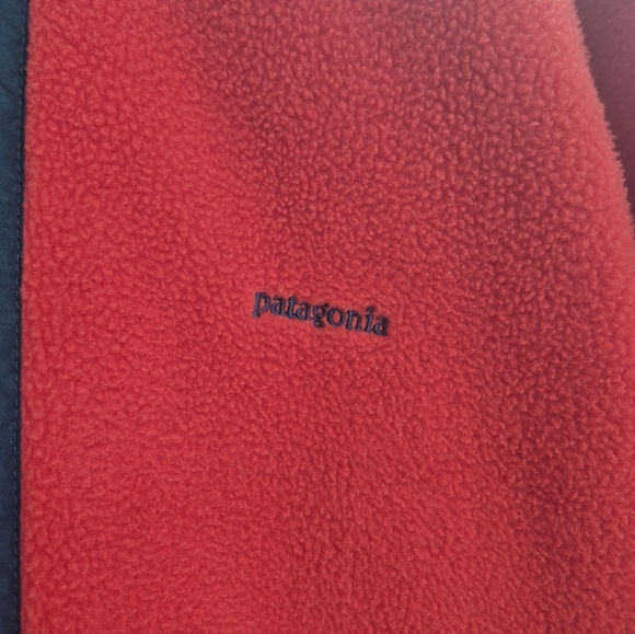 Patagonia Vintage 1989  Red Fleece Pullover Pile Fleece XL - Picture 2 of 9